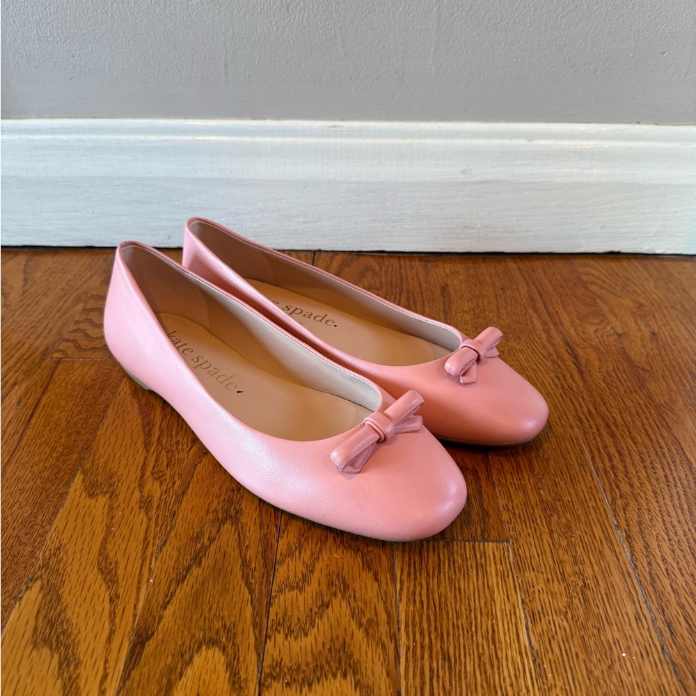 Kate Spade Women’s Kiersten Bow Pink Ballet Flats